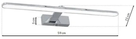 Illuminazione a LED per specchi da bagno SPLASH LED/12W/230V IP44