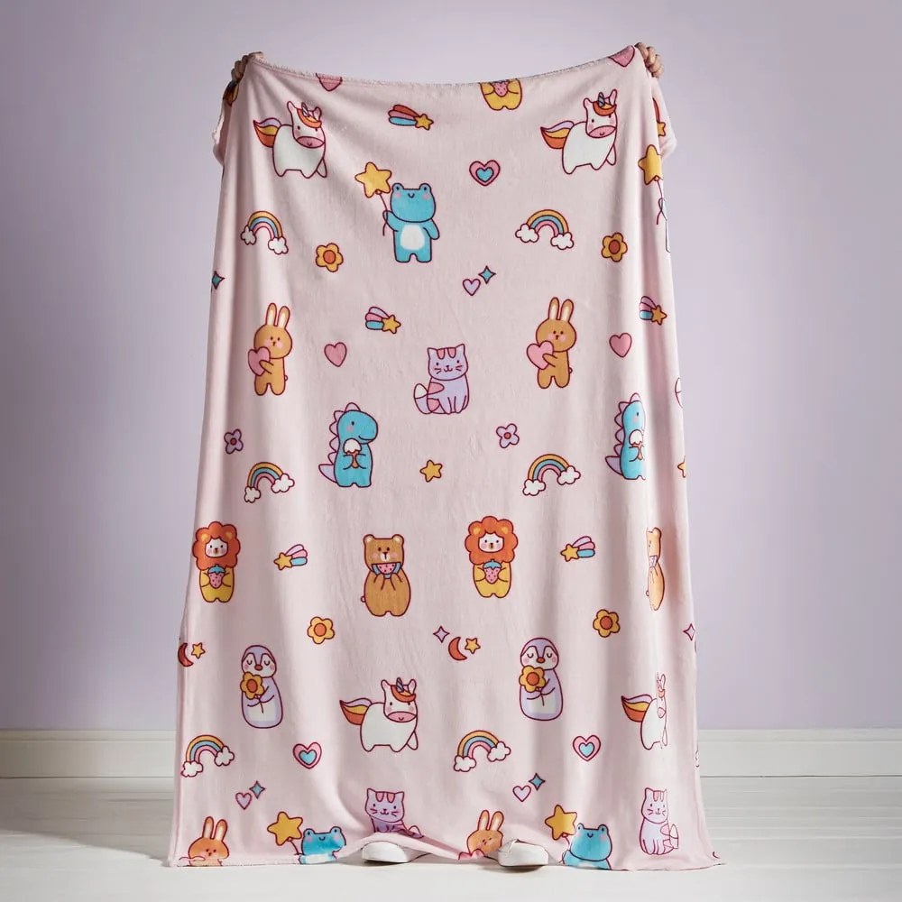 Coperta per bambini rosa in vello 130x170 cm Forever Together – Catherine Lansfield