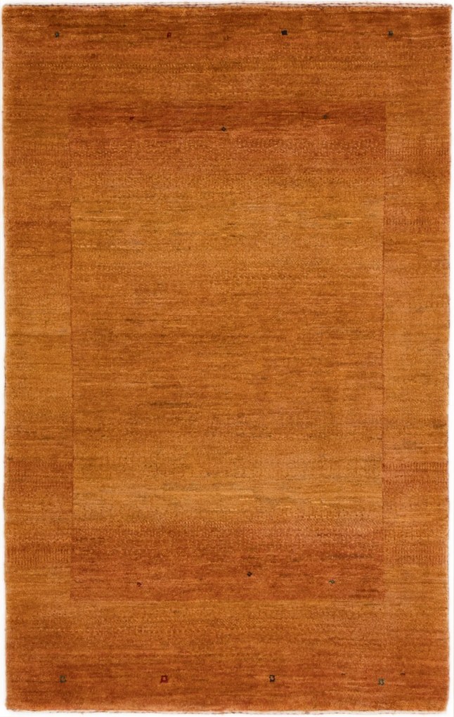 Loribaft Tappeto 80x130 Giallo (Iran) Annodato A Mano