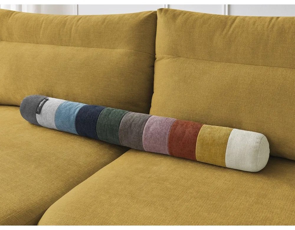 Divano angolare in giallo ocra Aden – Bobochic Paris