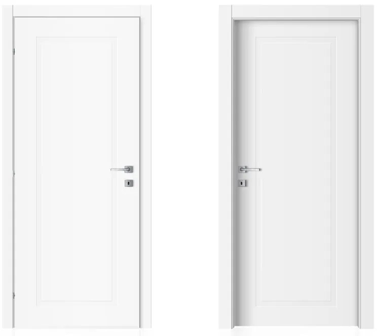Porta battente Porta battente DRIFT laccato ICE bianco L 70 x H 210 cm reversibile
