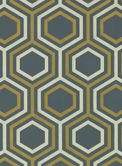 Harlequin Carta da parati Selo - Ebony Gold