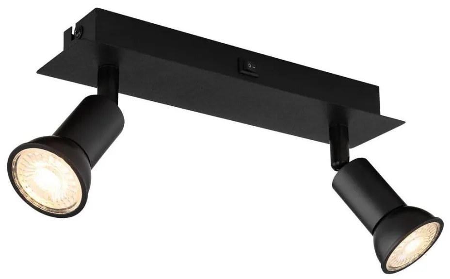 Globo 57998-2 - Faretto DREW 2xGU10/35W/230V nero