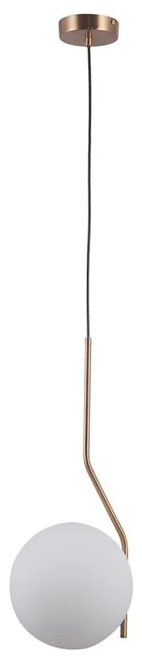 ITALUX PND-3300-1-HBR - Lampadario a sospensione con filo CARIMI 1xE27/5W/230V ottone