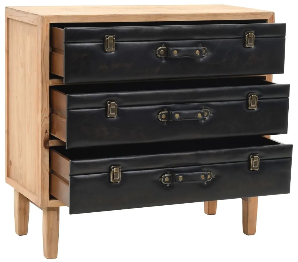 Cassettiera in legno massello di abete  80x36x75 cm