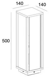 Gardino LX1463-500 - Lampada da esterno MELISSA 1xE27/15W/230V IP54