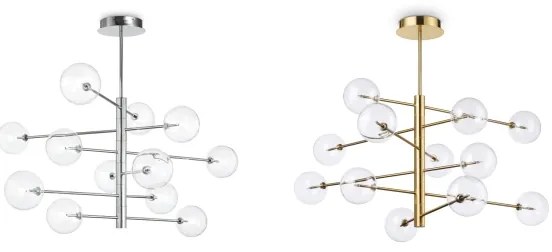 Ideal Lux - Paralume di ricambio per lampadario e lampada EQUINOXE Ø 15 cm trasparente
