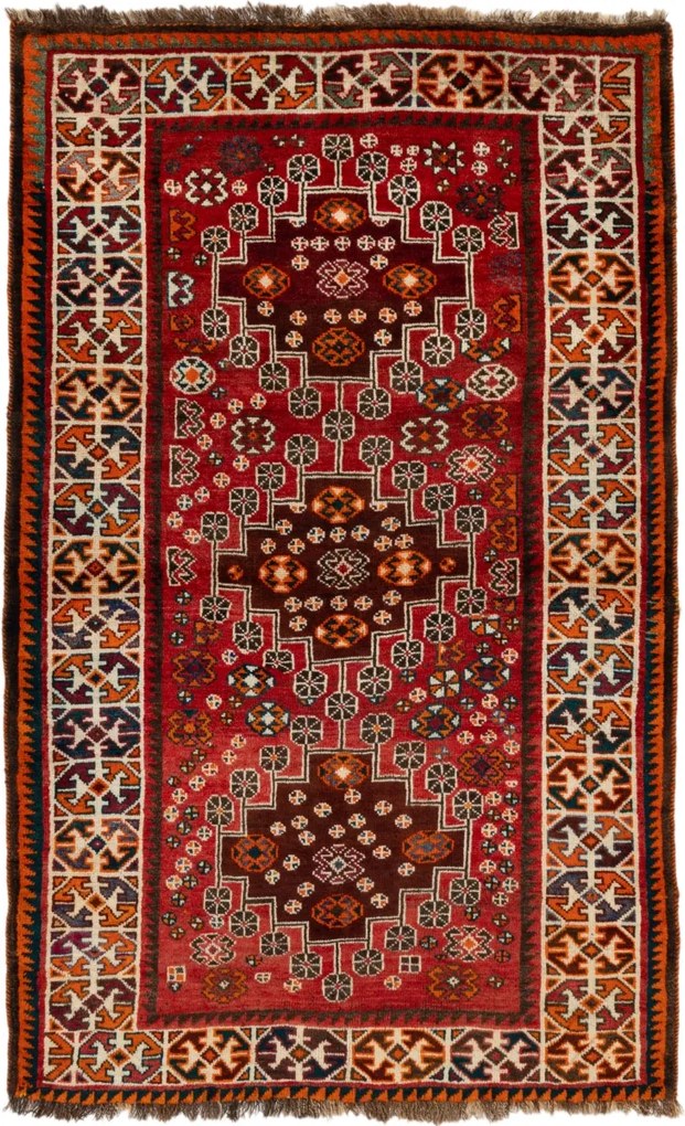 Gabbeh Tappeto 200x130 (Iran) Annodato A Mano