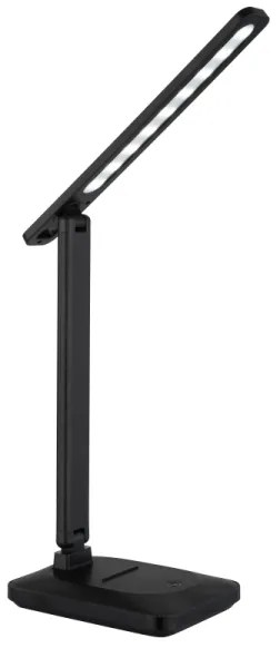 Globo 58481S - Lampada da tavolo LED LORNA dimmerabile touch 3W 5V 1800mAh nera