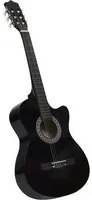 Chitarra Classica Cutaway Western con 6 Corde Nera 38 cod mxl 121404