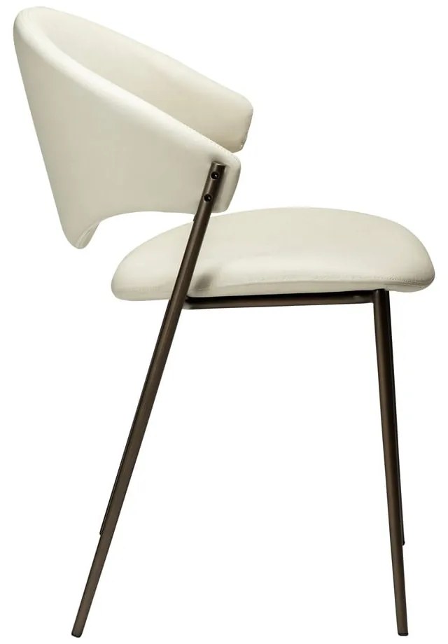 Sedia da pranzo avorio in similpelle Zone – DAN-FORM Denmark