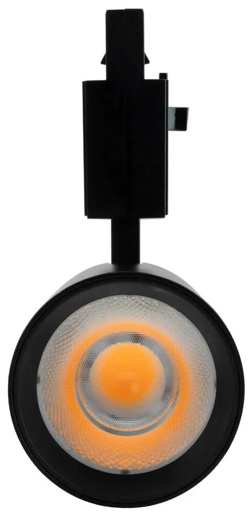 Faro LED 30W Trifase Nero 60° 120lm/W CRI92 no Flickering - BRIDGELUX LED Colore Bianco Caldo 2.700K