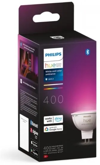 Lampadina dimmerabile LED RGBW Philips Hue WACA GU5,3/MR16 6,3W 12V 2000-6500K