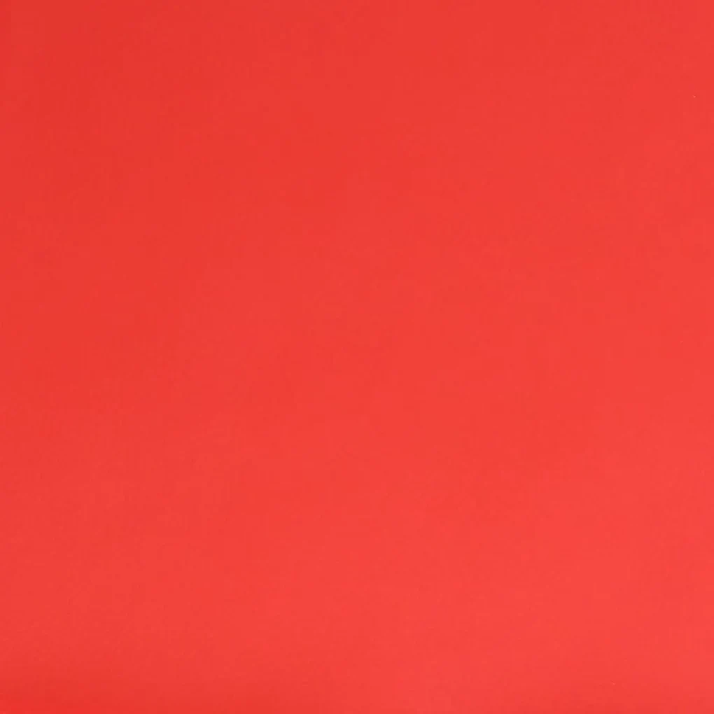 Poggiapiedi rosso 60x60x36 cm in similpelle