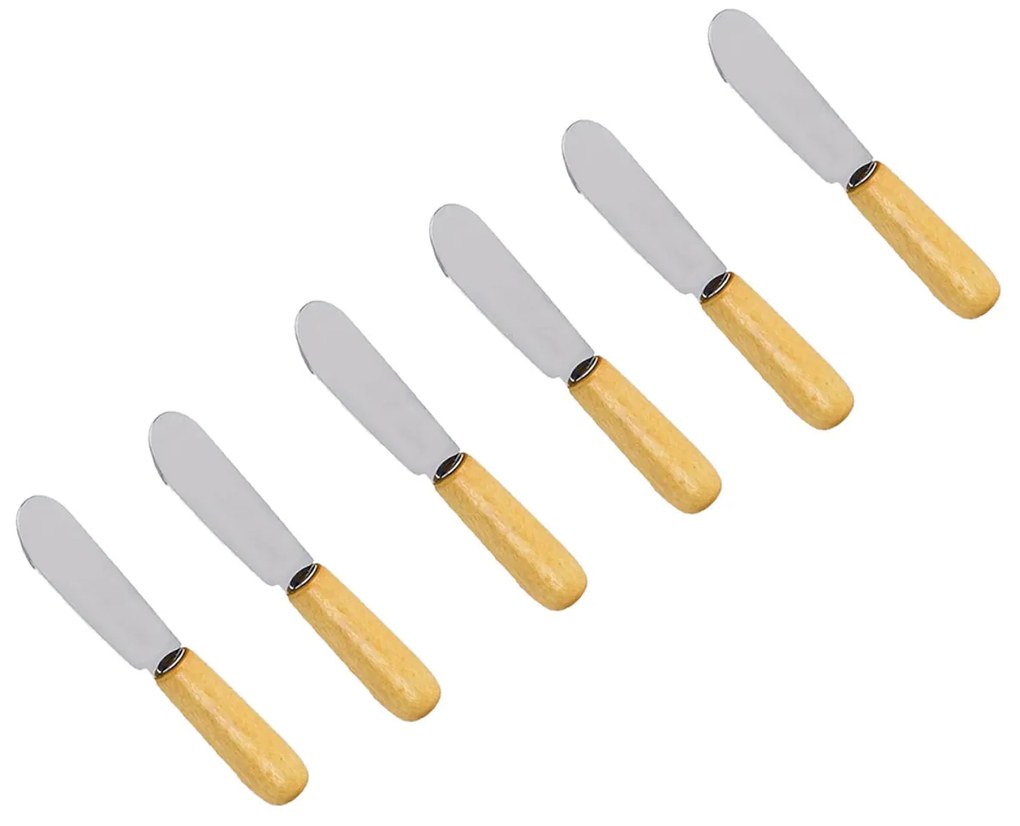 Set 6 coltelli da burro in acciaio inox