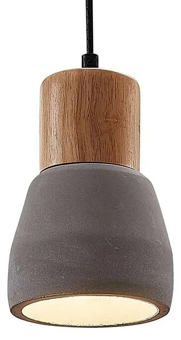 Lindby - Margot Lampada a Sospensione Concrete/Wood Lindby