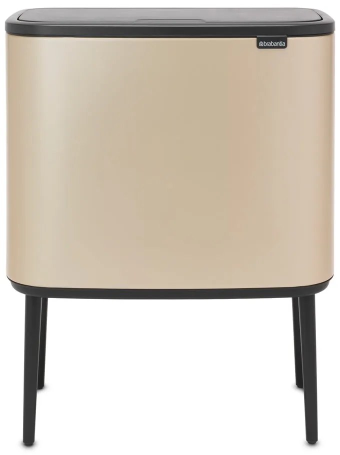 Bidone in acciaio touch per raccolta differenziata in oro 34 l Bo Touch Bin - Brabantia