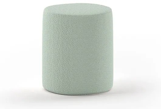 Pouf per bambini verde chiaro in tessuto bouclé MOON - Vipack