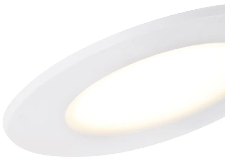 Set di 6 faretti da incasso bianchi con LED dimmerabile a 3 livelli IP65 - Blanca