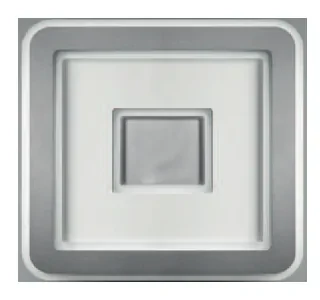 Plafoniera Contemporanea Halò Metallo Grigio Perla Led 35W