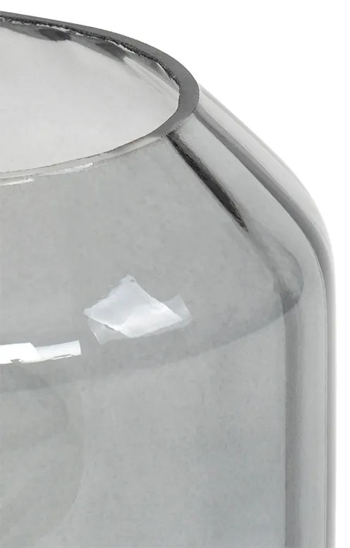 Lampada da tavolo moderna in ottone con vetro fumé - Stiklo