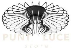 Filo lampada da soffitto diametro 80cm  titanio a led 3000k 5076lm 51w