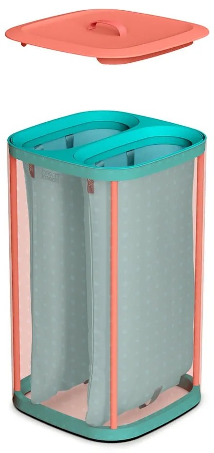 Cesto portabiancheria in tessuto rosa 60 l Tota Pop - Joseph Joseph