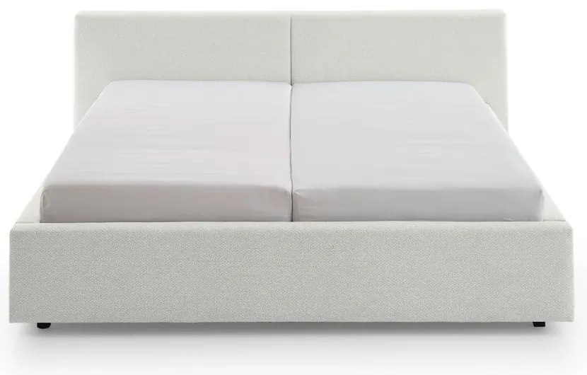 Letto matrimoniale imbottito bianco rete non inclusa 180x200 cm Cube – Meise Möbel