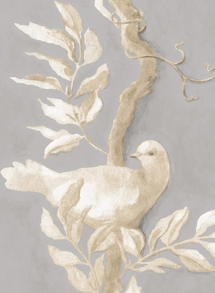 Lewis & Wood Carta da parati Doves - Thunder