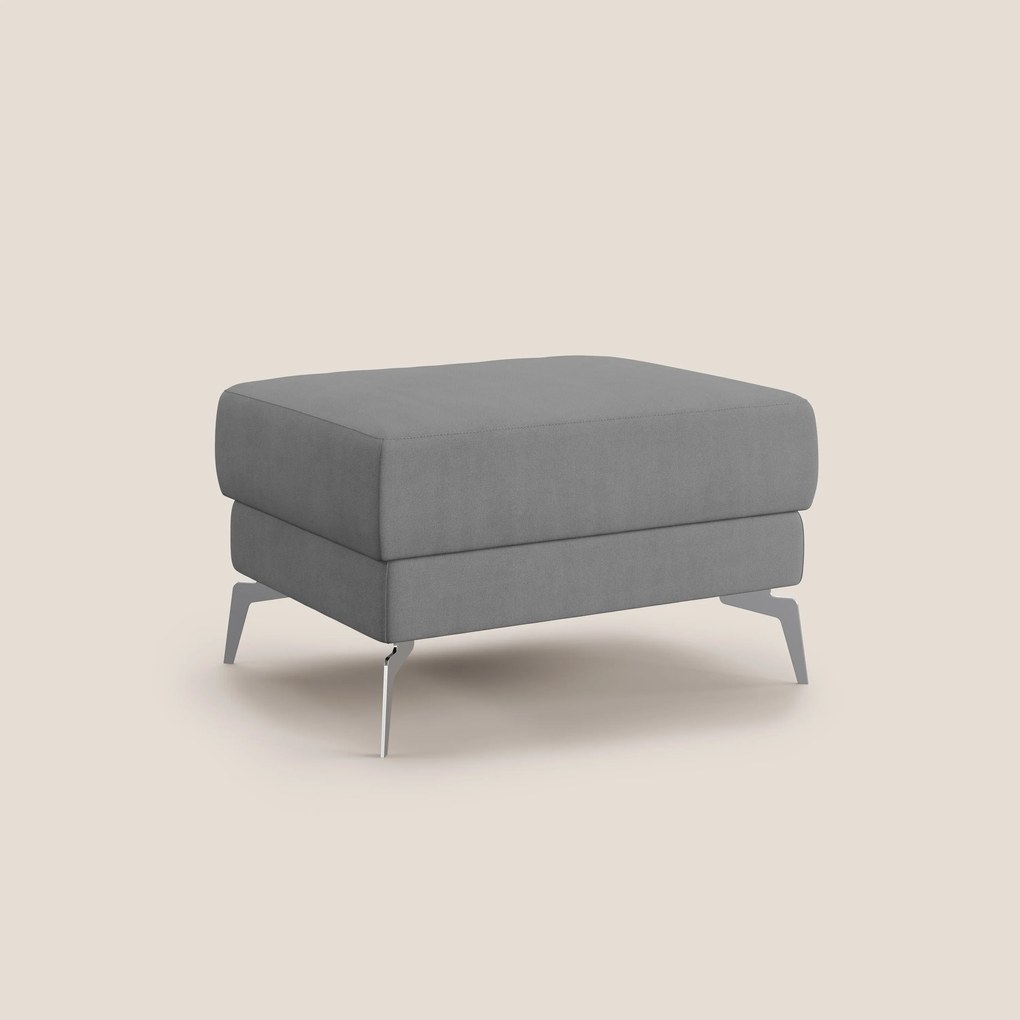 Star Pouf con piedini alti in tessuto impermeabile T02 grigio