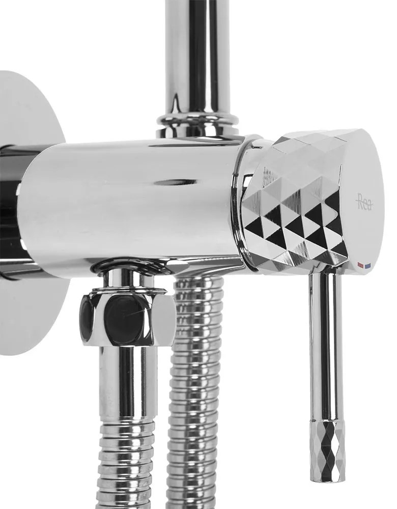 Rubinetto bidet Rea  Lungo Loop Diamond Chrome
