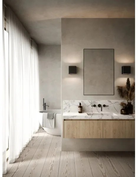 Nordlux - Lampada da parete dimmerabile a LED TURN LED/13,8W/230V nera