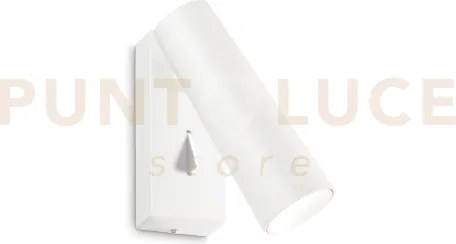 Pipe applique a parete led 3000k 7w 670 lm orientabile bianco con ...
