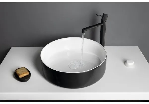 Sapho - Miscelatore per lavabo SOLARIS 32 cm nero opaco