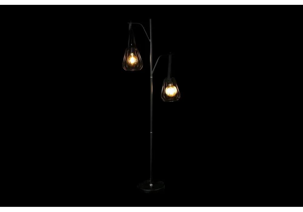 Lampada da Terra DKD Home Decor Nero Metallo PU Loft (55 x 25 x 150 cm) (2 Unità)