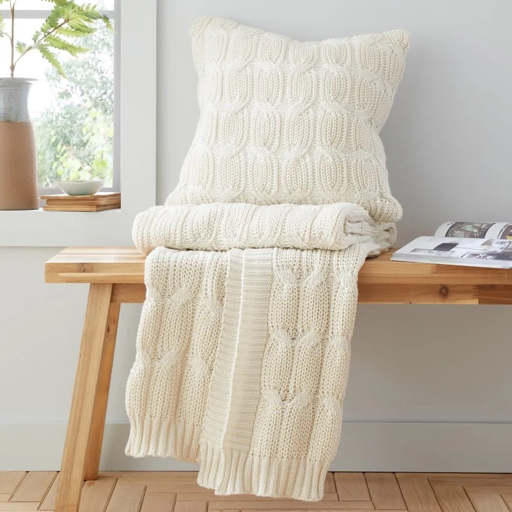 Federa 45x45 cm Chunky Marl Knit - Catherine Lansfield