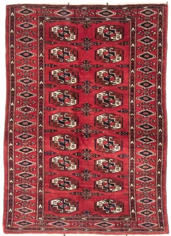 Bokhara Tappeto persiano 160x110 Rosso (Iran) Annodato A Mano