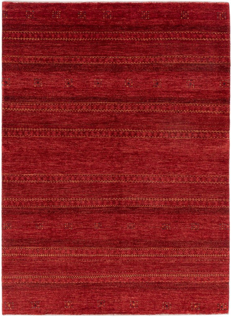 Loribaft Tappeto 170 x 230 Rosso (Iran) Annodato A Mano
