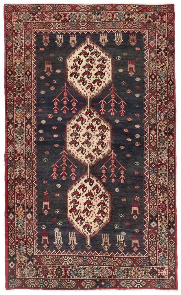 Hamedan Tappeto 140 x 220 (Iran) Annodato A Mano