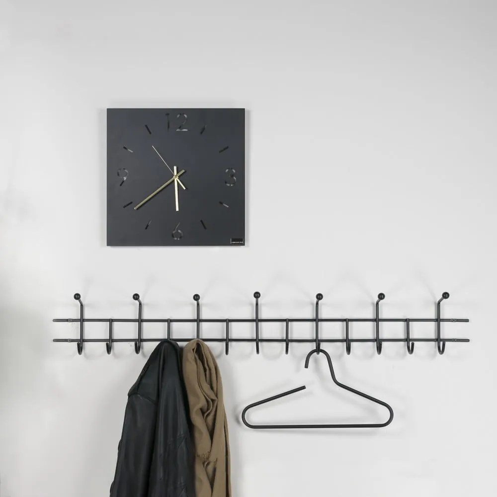 Attaccapanni da parete nero in metallo 119 cm Barato – Spinder Design