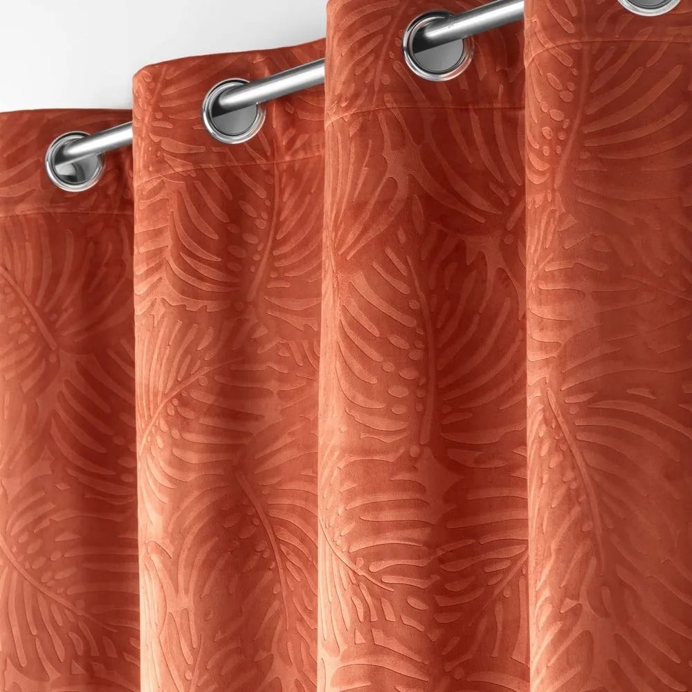 Tenda in velluto color mattone 140x240 cm Analia - douceur d'intérieur