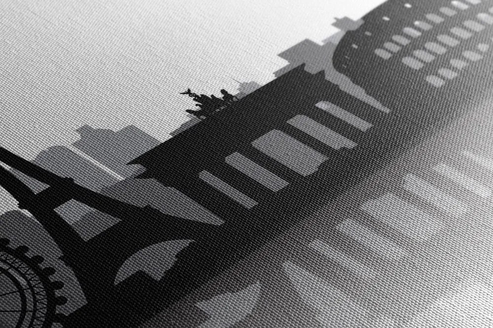 Stampa su tela – Simboli internazionali delle metropoli