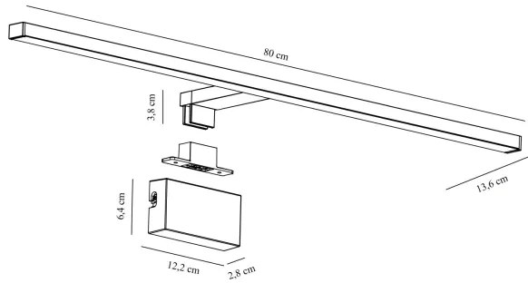 Nordlux - Illuminazione a LED per specchi da bagno MARLEE LED/11,5W/230V IP44