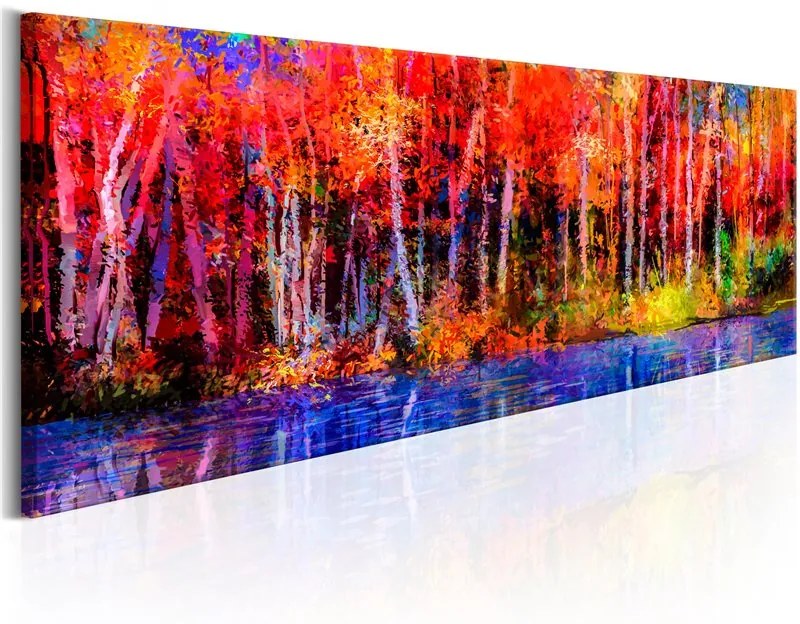 Quadro  Colorful Autumn Trees  Colore colorful, Dimensioni e Misure 150x50