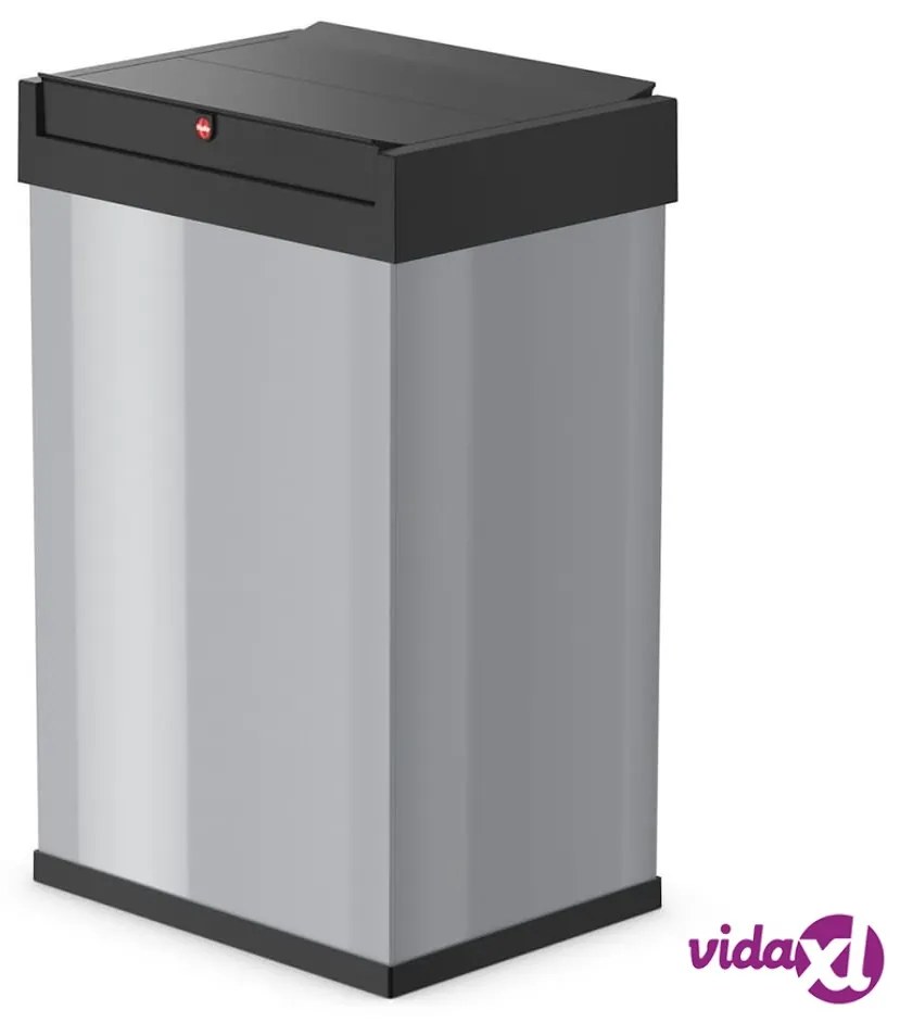 Hailo Pattumiera Big-Box Swing Taglia L 35 L Argento 0840-121