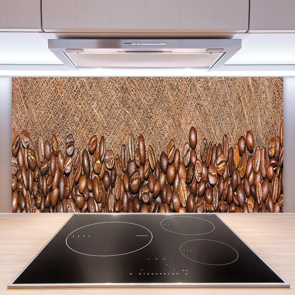 Pannello cucina paraschizzi Cucina in chicchi di caffè 100x50 cm