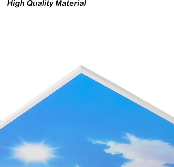 Brilagi - plafoniera LED dimmerabile SLIMFRAME SKY LED/80W/230V 120x60 cm argento/blu + telecomando