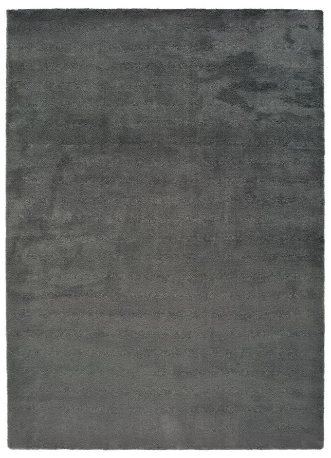 Tappeto grigio scuro , 80 x 150 cm Berna Liso - Universal