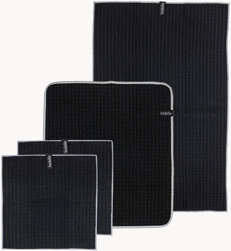 Set di 4 tessili da cucina Mega Waffle