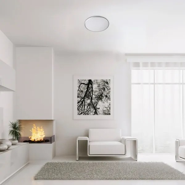 Rabalux 71127 - Lampada LED da soffitto ENGON 18W 230V 4000K argento 27 cm